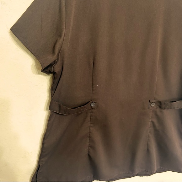 Grey's Anatomy Professional Wear By Barco Scrubs Top Shirt Sz XL Truffle Brown - Picture 7 of 11